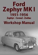 Ford Zephyr Mark 1 Workshop Manual