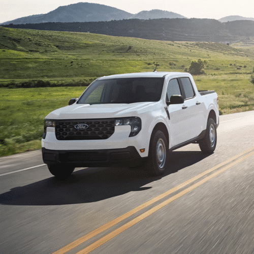 ford maverick white - country driving - ford global fleet sales